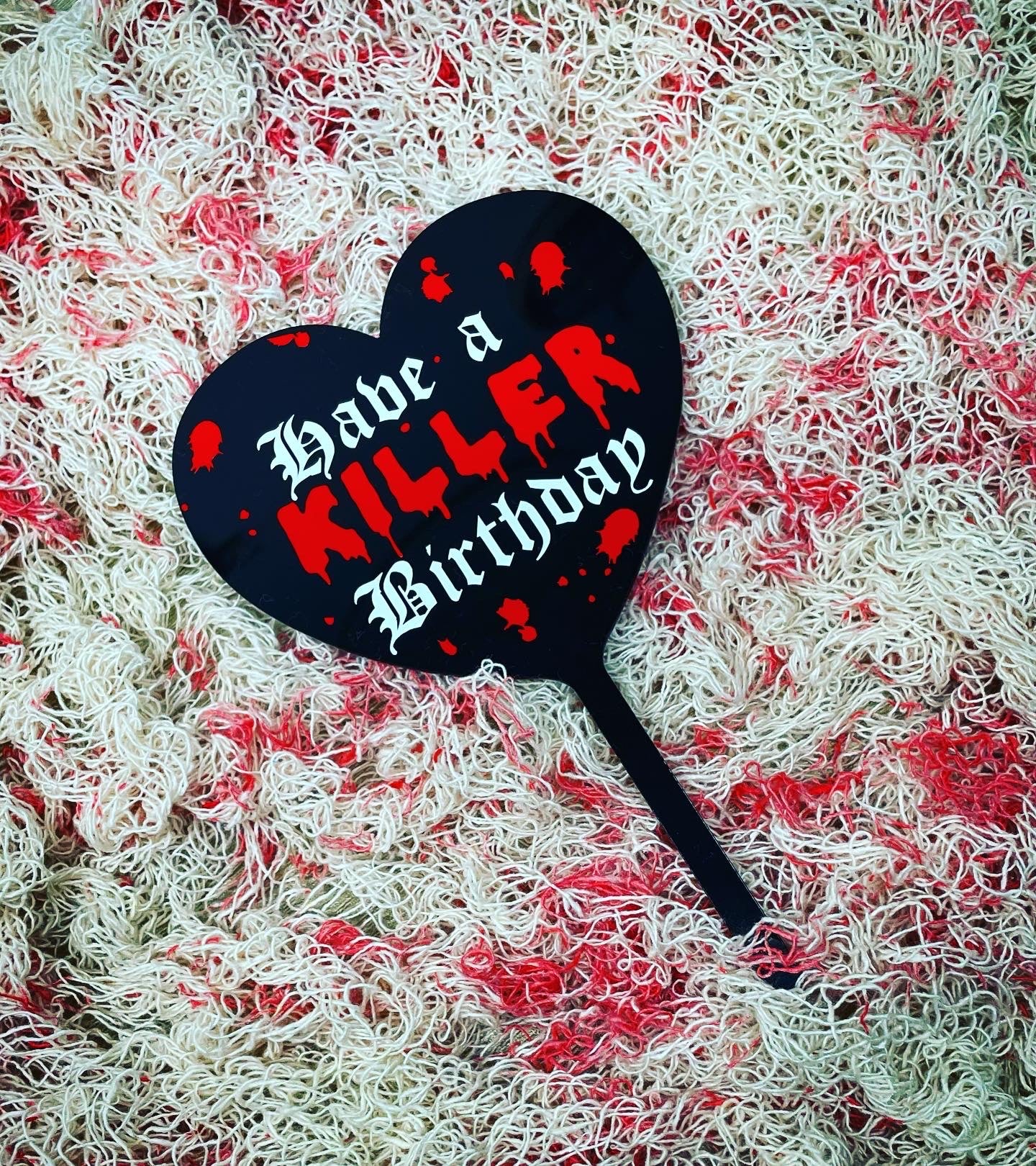 Have a Killer Birthday Cake Topper